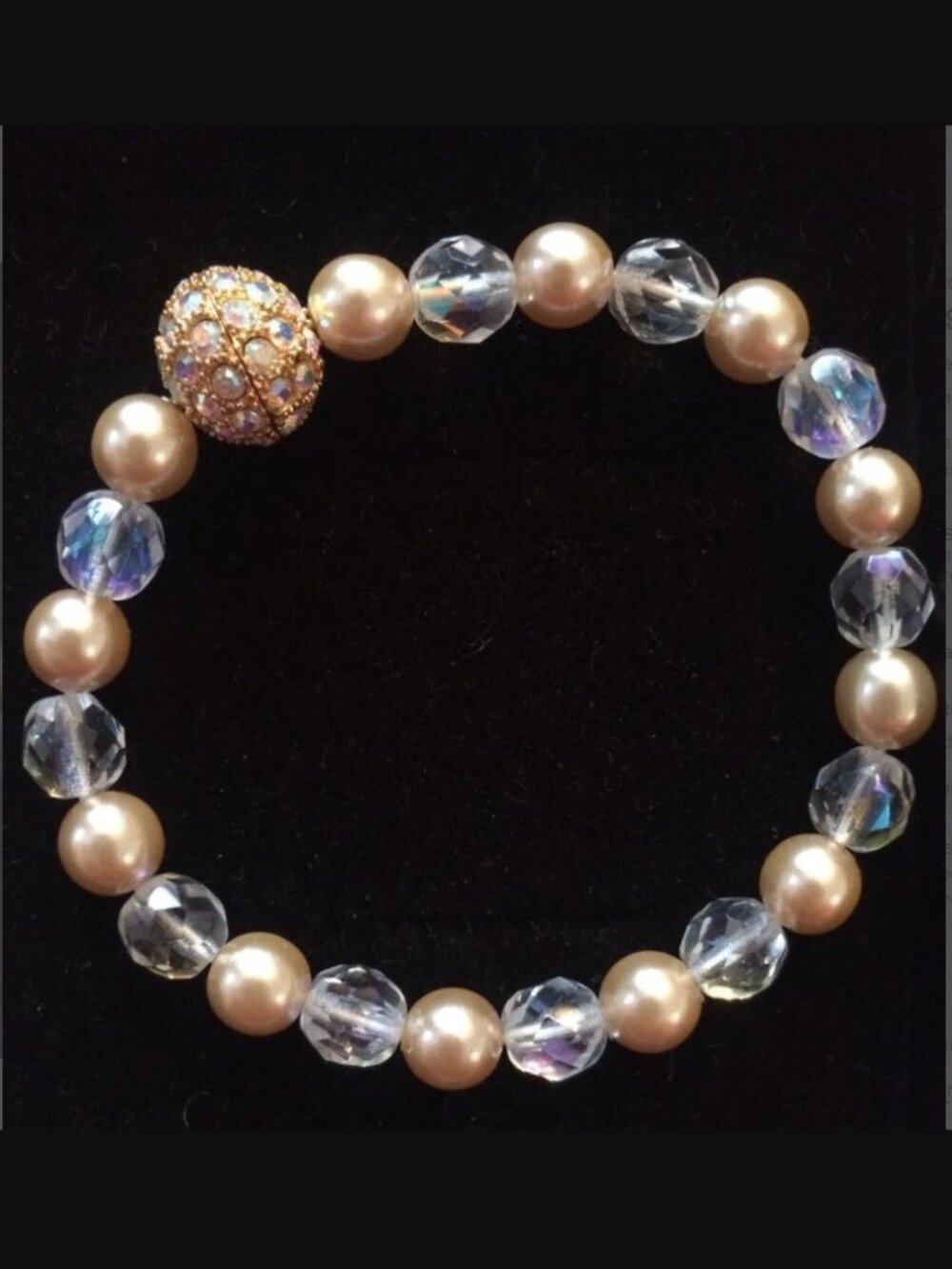 Joan Rivers Pave Crystal Ball Bracelet
